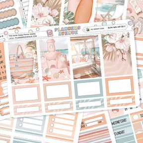 Pink Sands Happy Planner Weekly Sticker Foiled Kit (HOLO GOLD FOIL)