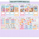 Seaside Happy Planner Weekly Sticker Foiled Kit (HOLO SILVER FOIL)