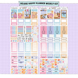 Seaside Happy Planner Weekly Sticker Foiled Kit (HOLO SILVER FOIL)