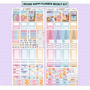 Seaside Happy Planner Weekly Sticker Foiled Kit (HOLO SILVER FOIL)