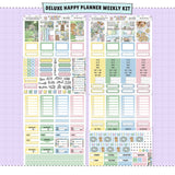 Sugar Bunny Happy Planner Weekly Sticker Foiled Kit (HOLO SILVER FOIL)