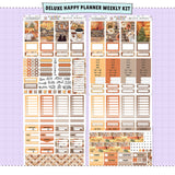 Autumn Lake Happy Planner Weekly Sticker Foiled Kit (ROSE GOLD FOIL)