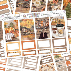 Autumn Lake Happy Planner Weekly Sticker Foiled Kit (ROSE GOLD FOIL)