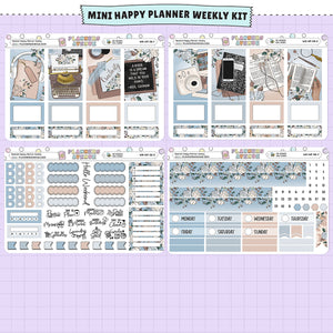 Bookish Happy Planner Weekly Sticker Foiled Kit (SILVER FOIL)