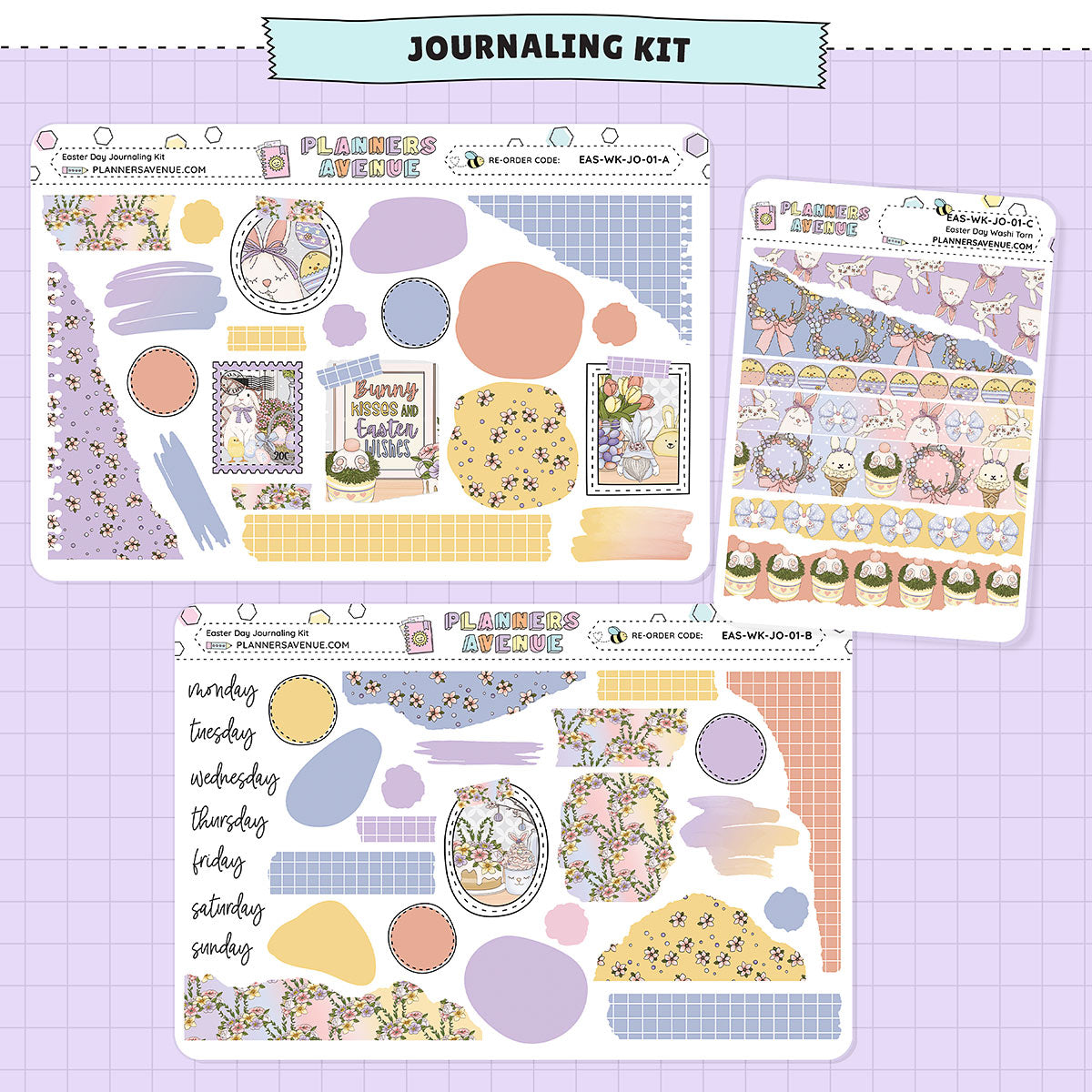Easter Day Journaling Sticker Kit