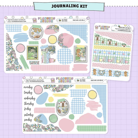 Sugar Bunny Journaling Sticker Kit