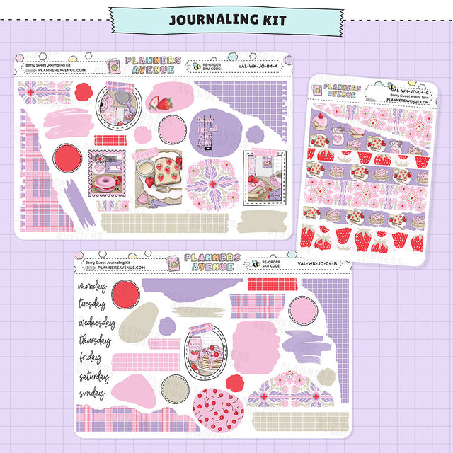 Berry Sweet Journaling Sticker Kit