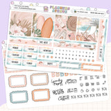 Pink Sands Lime Weekly Planner Sticker Kit