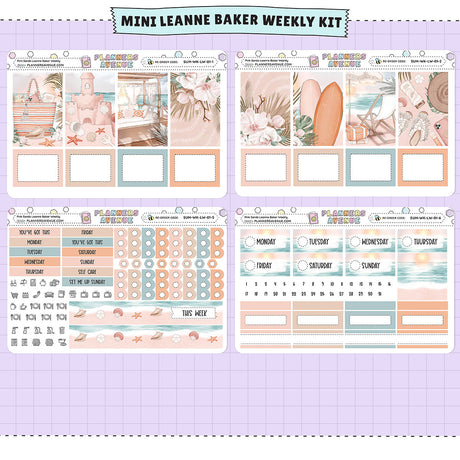 Pink Sands Leanne Baker Weekly Sticker Mini Kit