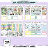 Sugar Bunny Leanne Baker Weekly Sticker Foiled Kit (HOLO SILVER FOIL)