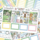 Sugar Bunny Lime Weekly Planner Sticker Foiled Kit (HOLO SILVER FOIL)