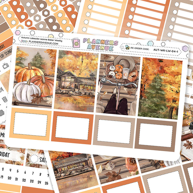 Autumn Lake Leanne Baker Weekly Sticker Foiled Kit (ROSE GOLD FOIL)