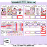 Berry Sweet Leanne Baker Weekly Sticker Foiled Kit (PURPLE FOIL)