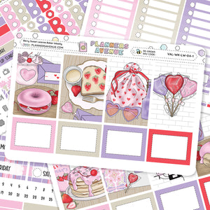 Berry Sweet Leanne Baker Weekly Sticker Foiled Kit (PURPLE FOIL)