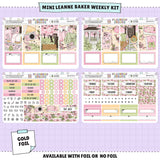 Cherry Blossoms Leanne Baker Weekly Sticker Foiled Kit (GOLD FOIL)