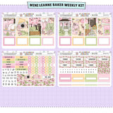 Cherry Blossoms Leanne Baker Weekly Sticker Foiled Kit (GOLD FOIL)