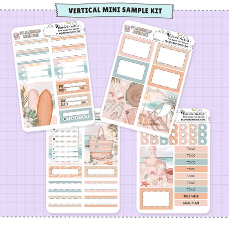 Pink Sands Mini Sampler Weekly Sticker Kit
