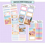 Seaside Mini Sampler Weekly Sticker Foil Kit (HOLO SILVER FOIL)