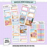 Seaside Mini Sampler Weekly Sticker Foil Kit (HOLO SILVER FOIL)