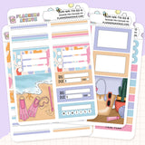 Seaside Mini Sampler Weekly Sticker Foil Kit (HOLO SILVER FOIL)