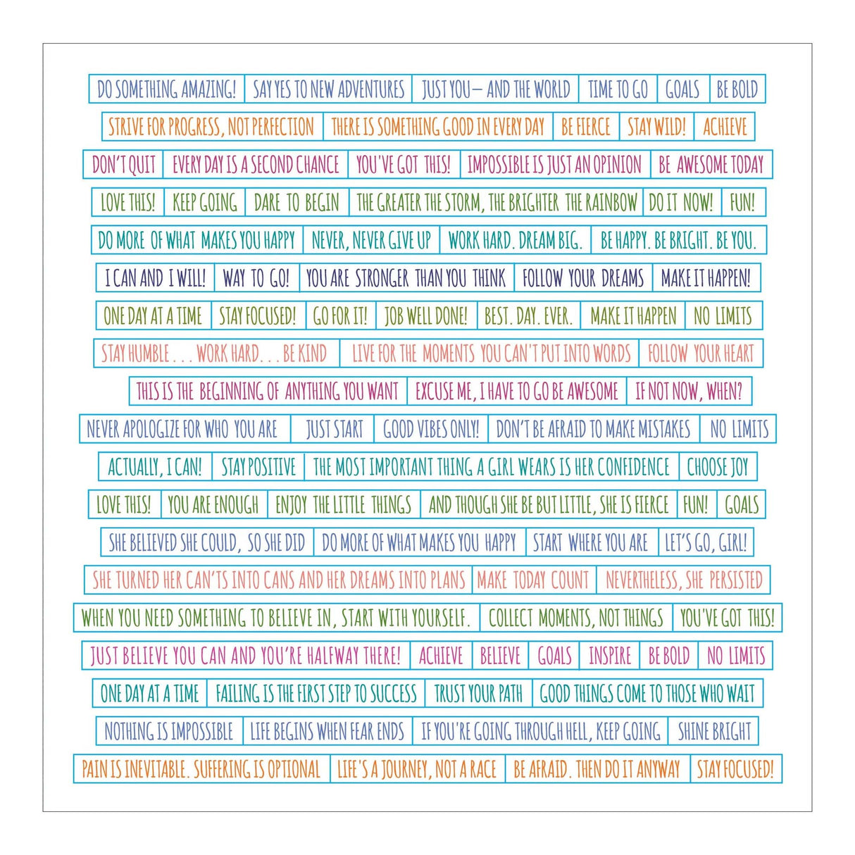 Whatever You Say Words Phrases Sticker Book - Over 1,200 Stickers