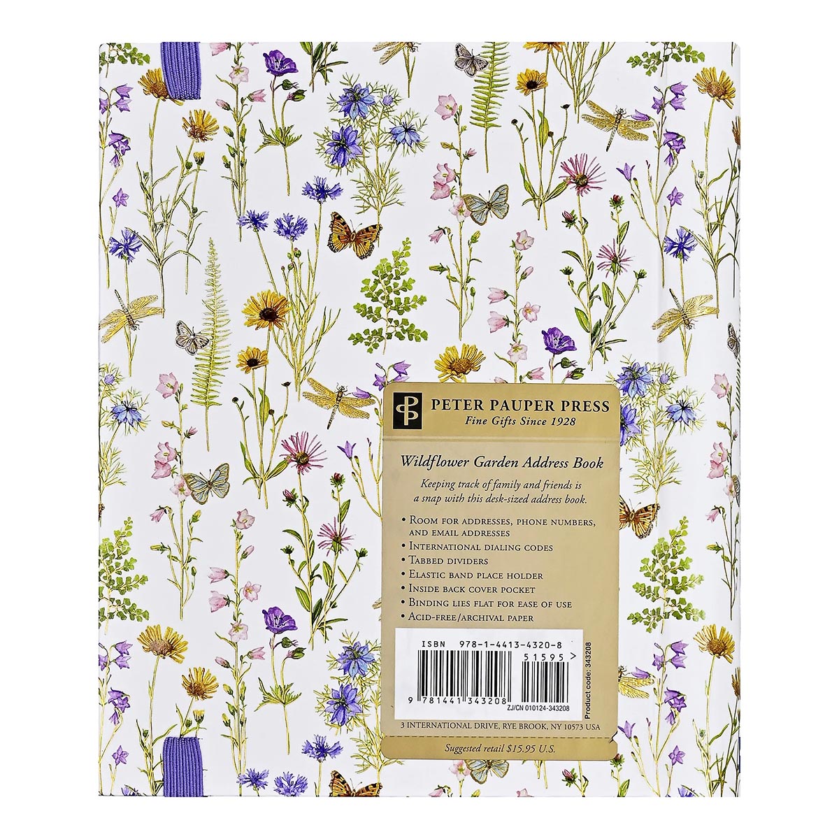 Wildflower Garden Large Address Book