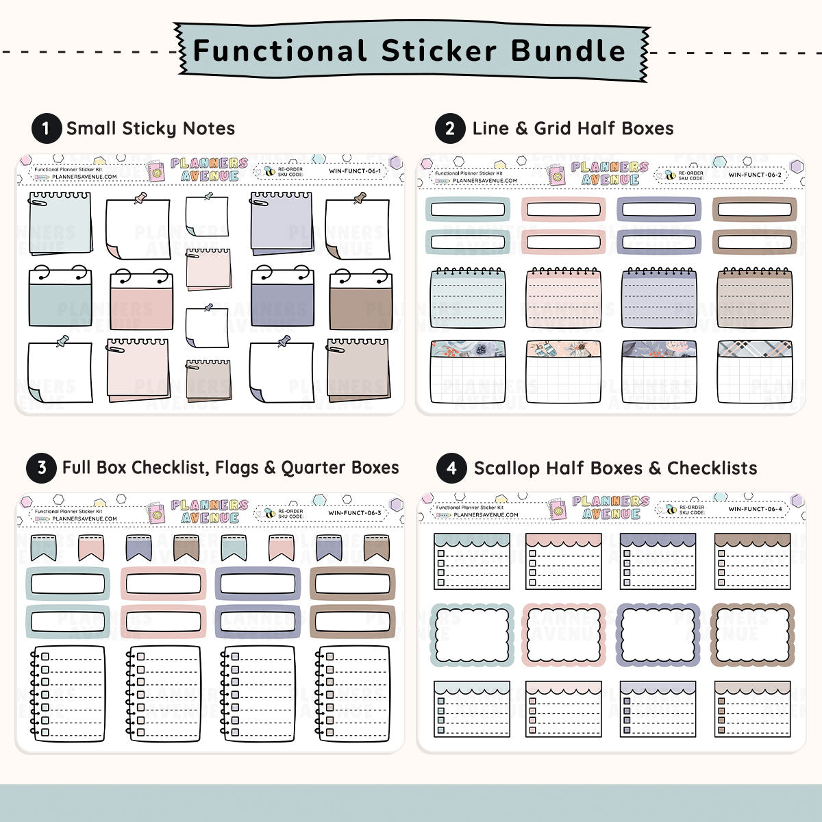 Functional Planner Stickers Monthly Bundle