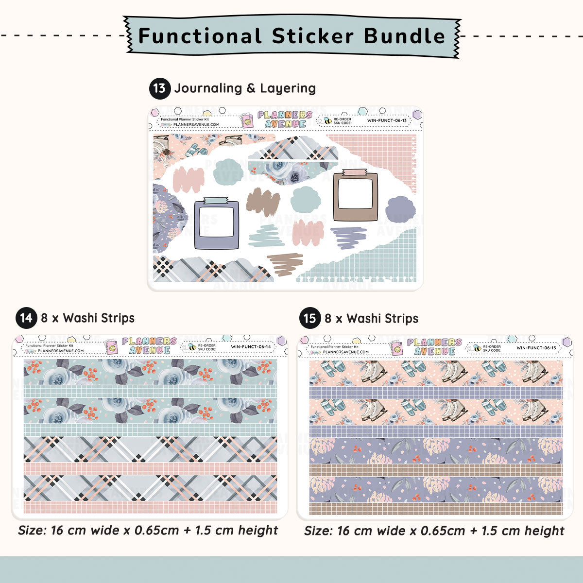 Functional Planner Stickers Bundle