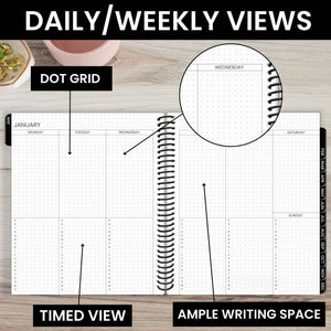 Undated Dot Journaling Planner - Bloom Daily Planners