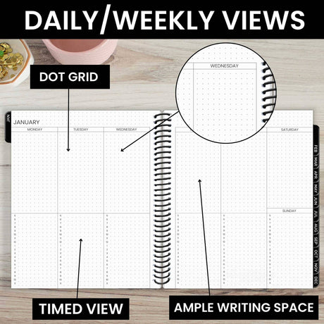 Undated Dot Journaling Planner - Bloom Daily Planners