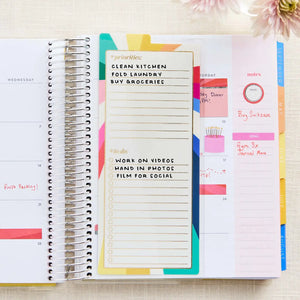 Erin Condren snap-in dashboard: Legacy dashboard front used for handwritten priorities