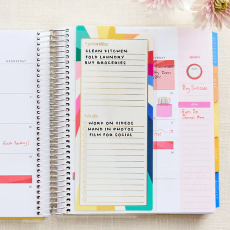 Erin Condren snap-in dashboard: Legacy dashboard front used for handwritten priorities