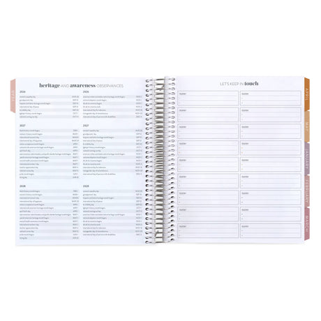 Erin Condren LifePlanner: Contacts and reference pages