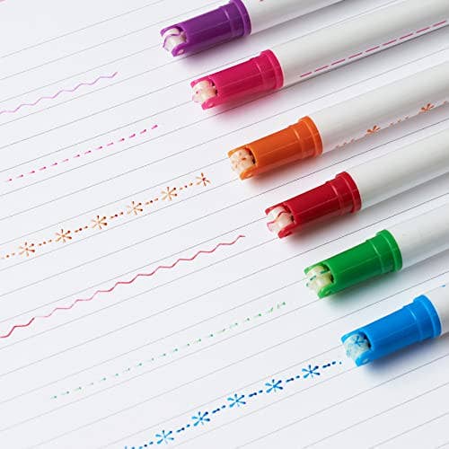 Erin Condren Colourful Roller Stamp Pens 6-pack