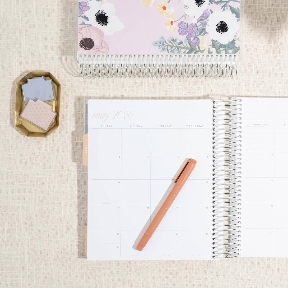 Erin Condren 7x9 Bouquet Daily Duo Planner - 12-month Dated 2026 Jan - Dec