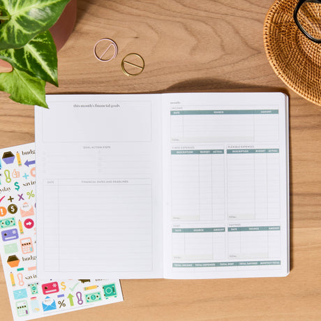 Erin Condren Budget Book Petite Planner - Minimal Hexagon