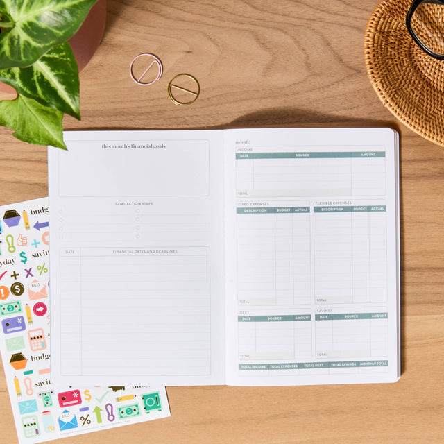 Erin Condren Budget Book Petite Planner - Minimal Hexagon