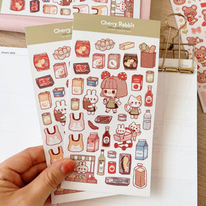 Grocery Store Washi Stickers