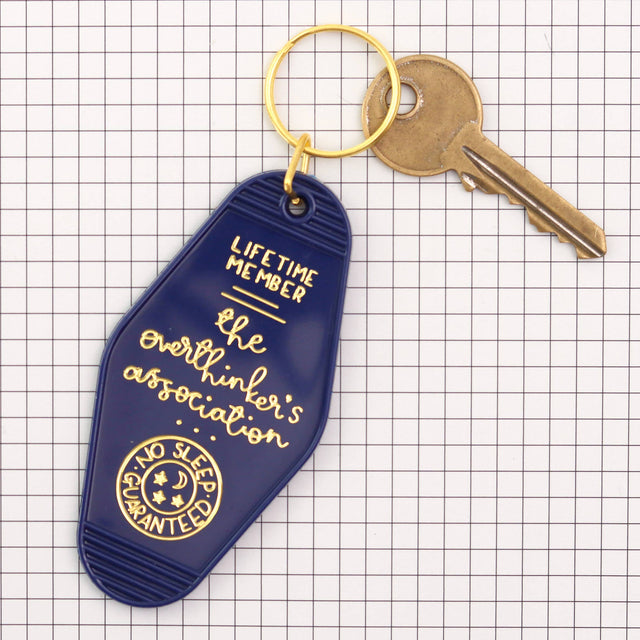 Keyring - The Overthinker's Association - Navy Blue