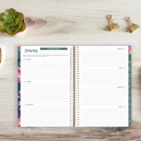 Undated Eucalyptus Weekly Monthly Planner - Bloom Daily Planners