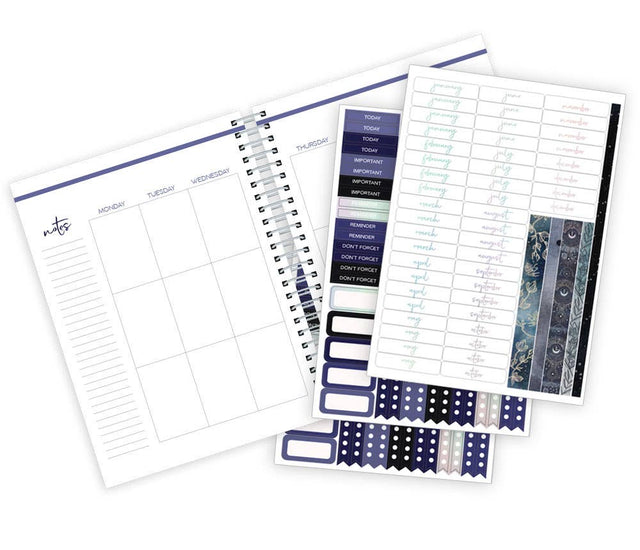 Undated Sun Moon Celestial Planner