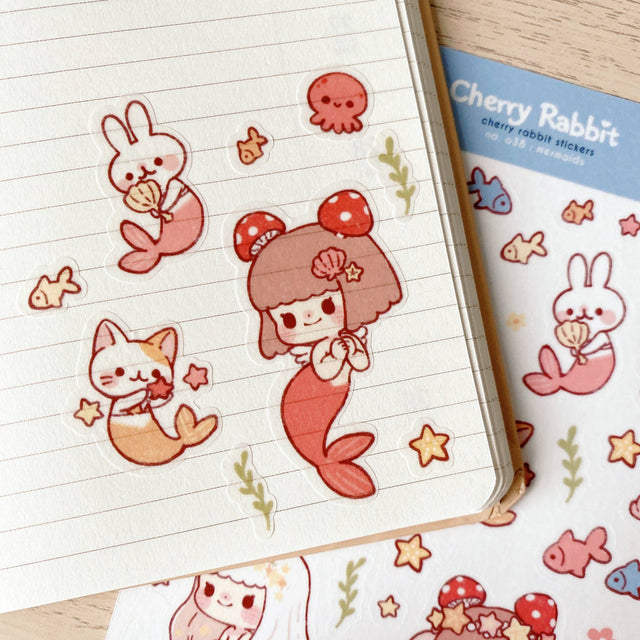 Mermaids Washi Stickers by Cherry Rabbit