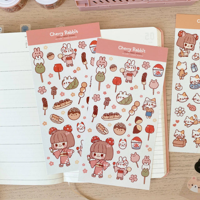 Summer Festival Washi Stickers by Cherry Rabbit