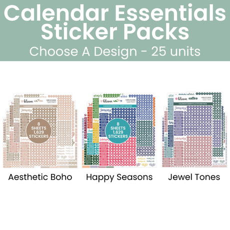 Date Day Months Stickers - Bloom Daily Planners