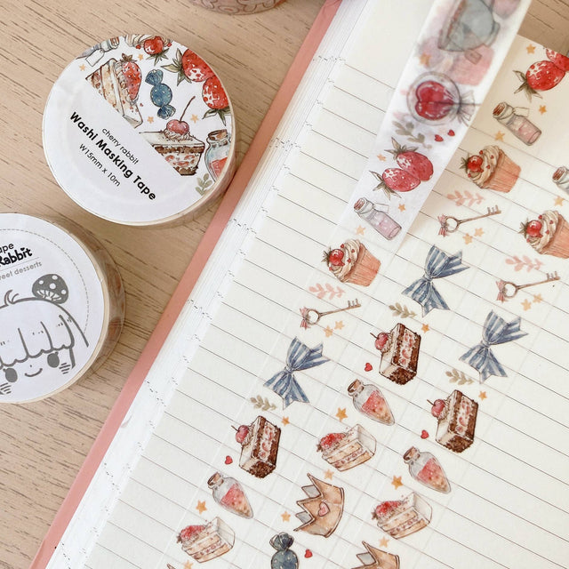 Sweet Desserts Washi Tape by Cherry Rabbit