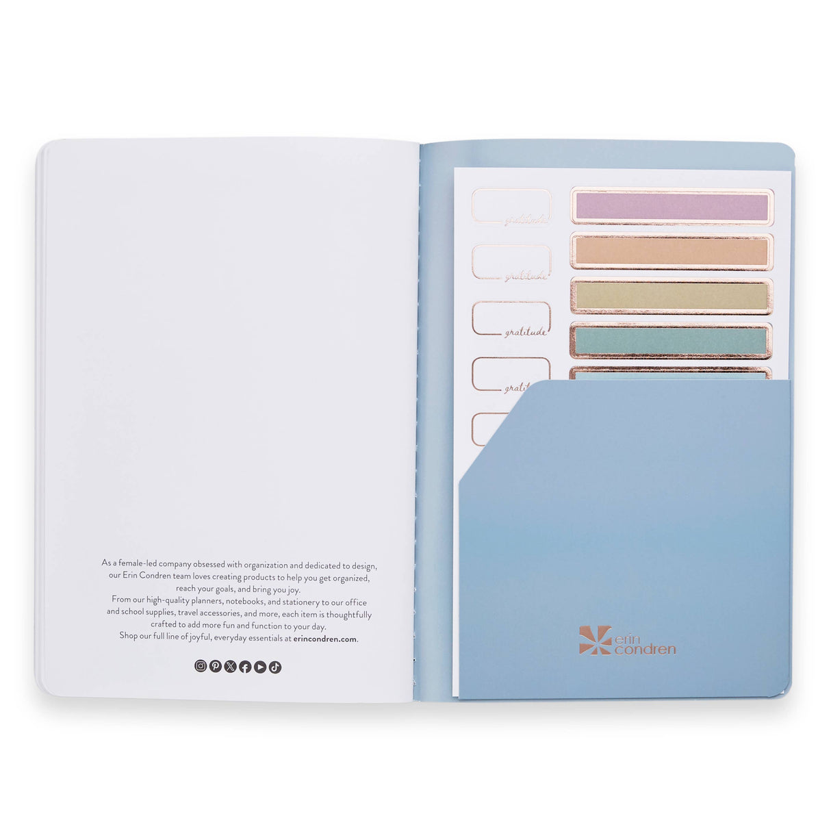 Erin Condren Gratitude Journal Petite Planner - Floral