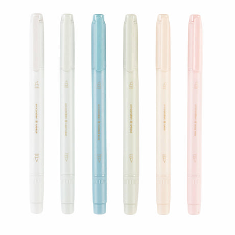 Erin Condren Canvas Asterisk Dual-Tip Highlighters 6-pack