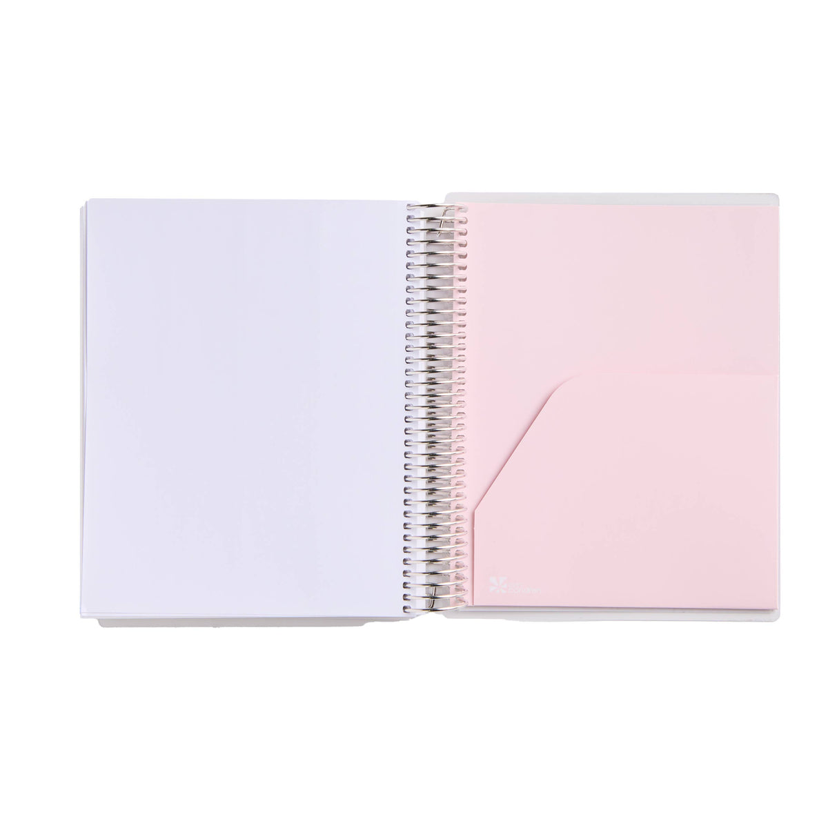 Erin Condren LifePlanner: Open planner showing its double-sided pocket folder