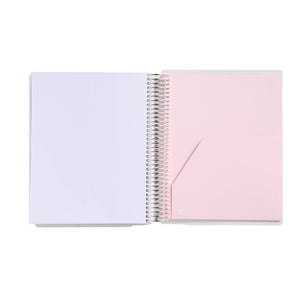Erin Condren LifePlanner: Open planner showing its double-sided pocket folder
