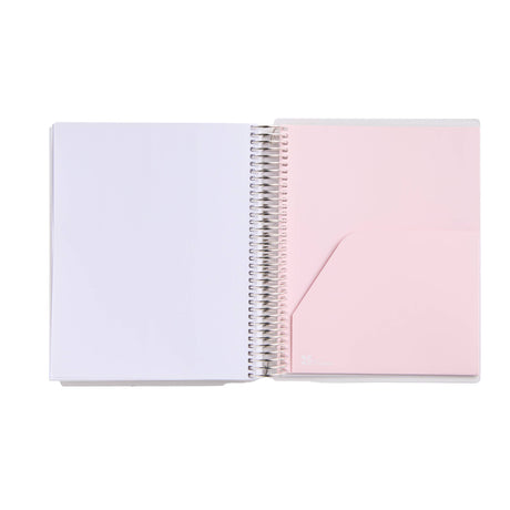 Erin Condren LifePlanner: Open planner showing its double-sided pocket folder
